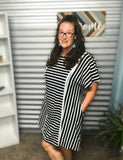 Pretty Curvy Striped Dress