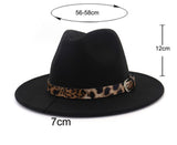 Leopard Band Panama Hat
